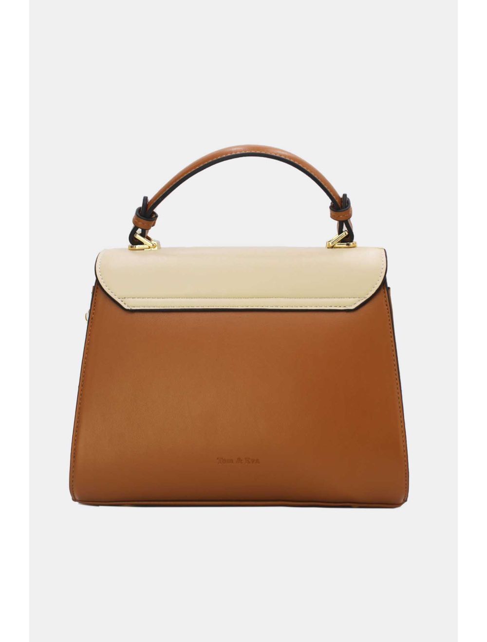 Tom&eva Sac à Main à Rabat Chic 24B-6072-Brown/Apricot