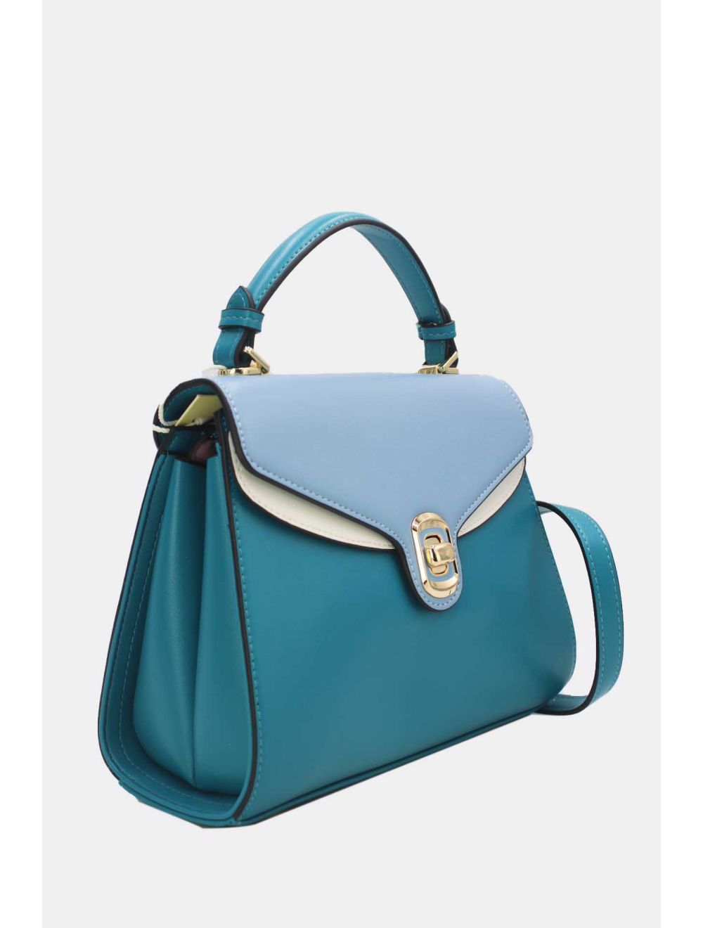 Tom&eva Sac à Main à Rabat Chic 24B-6072-D.Blue/Blue