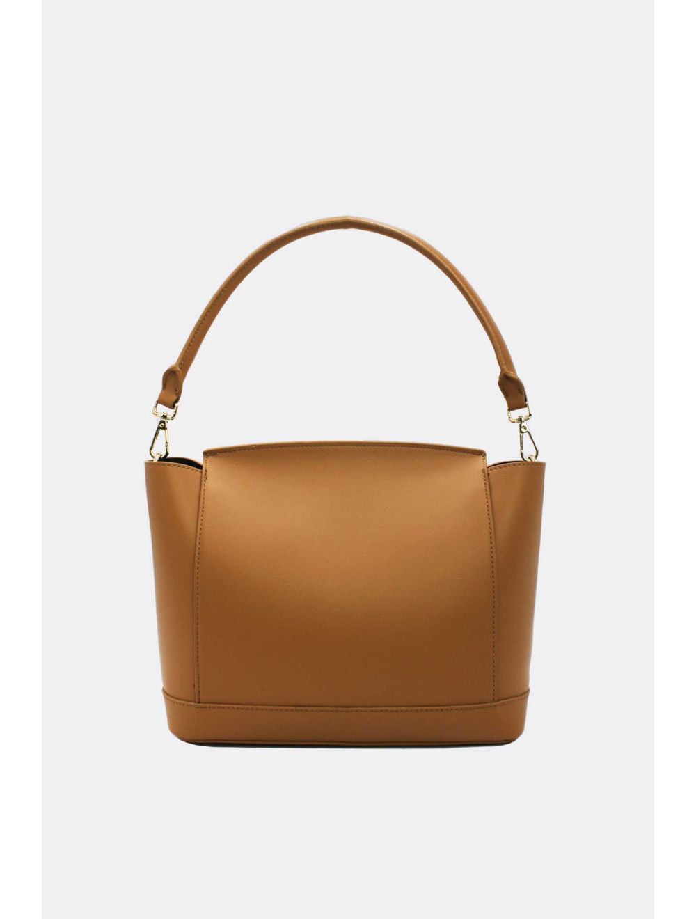 Tom&eva Sac à Main à Rabat Minimaliste Avec Ceinture-6875-Camel