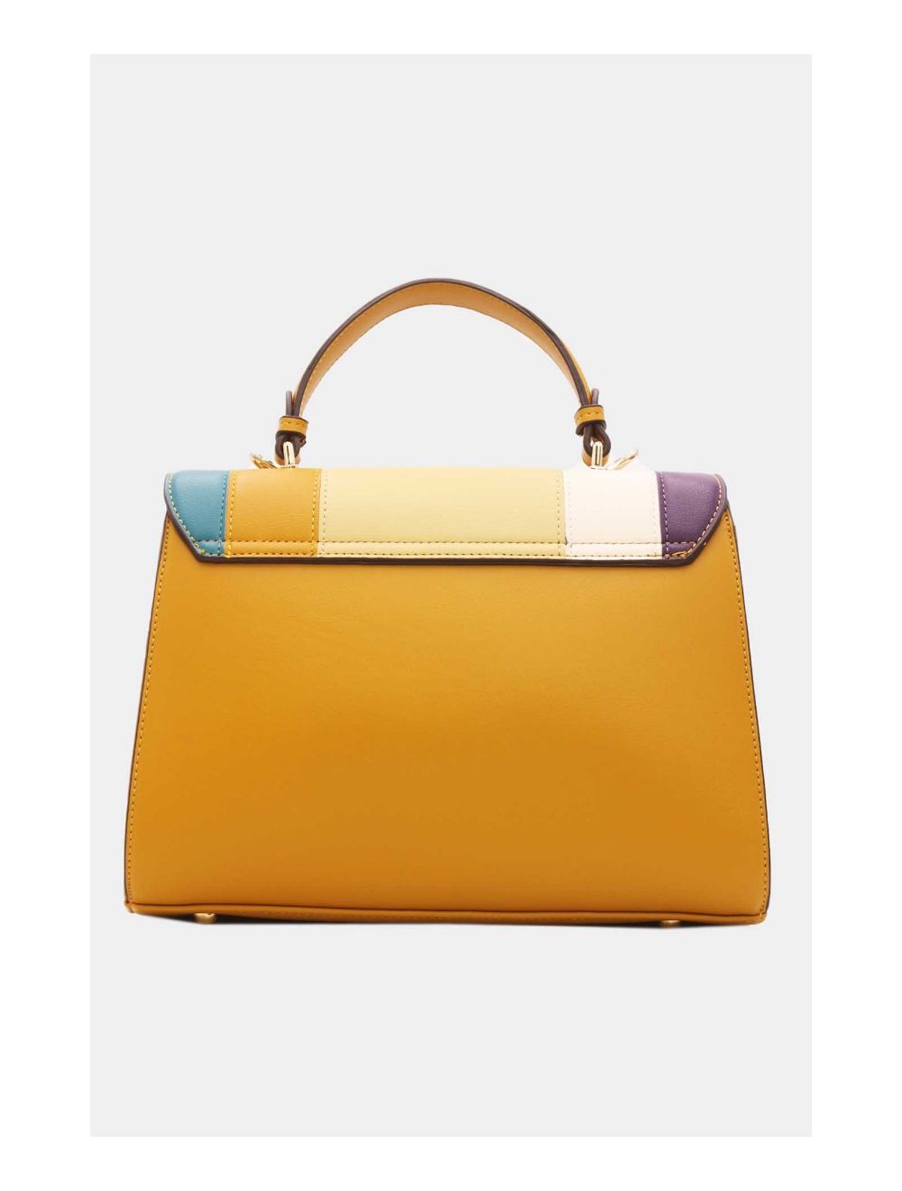 Tom&eva Sac à Main à Rabat Patchwork Femme-23B-5733-Jaune