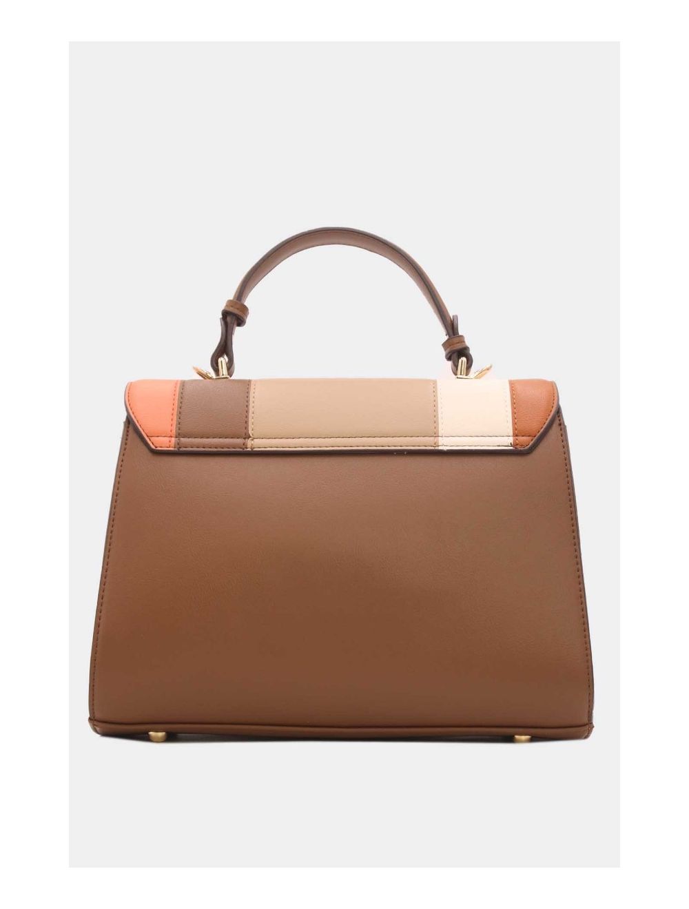 Tom&eva Sac à Main à Rabat Patchwork Femme-23B-5733-Marron