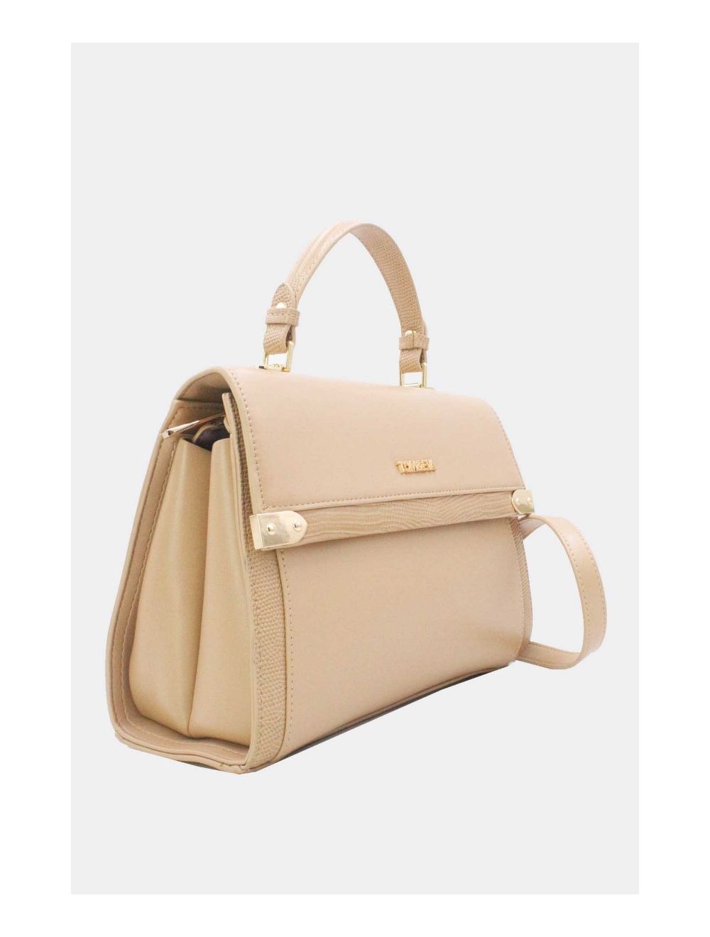 Tom&eva Sac à Main Avec Bordure Effet Serpent-24B-5887-Abricot