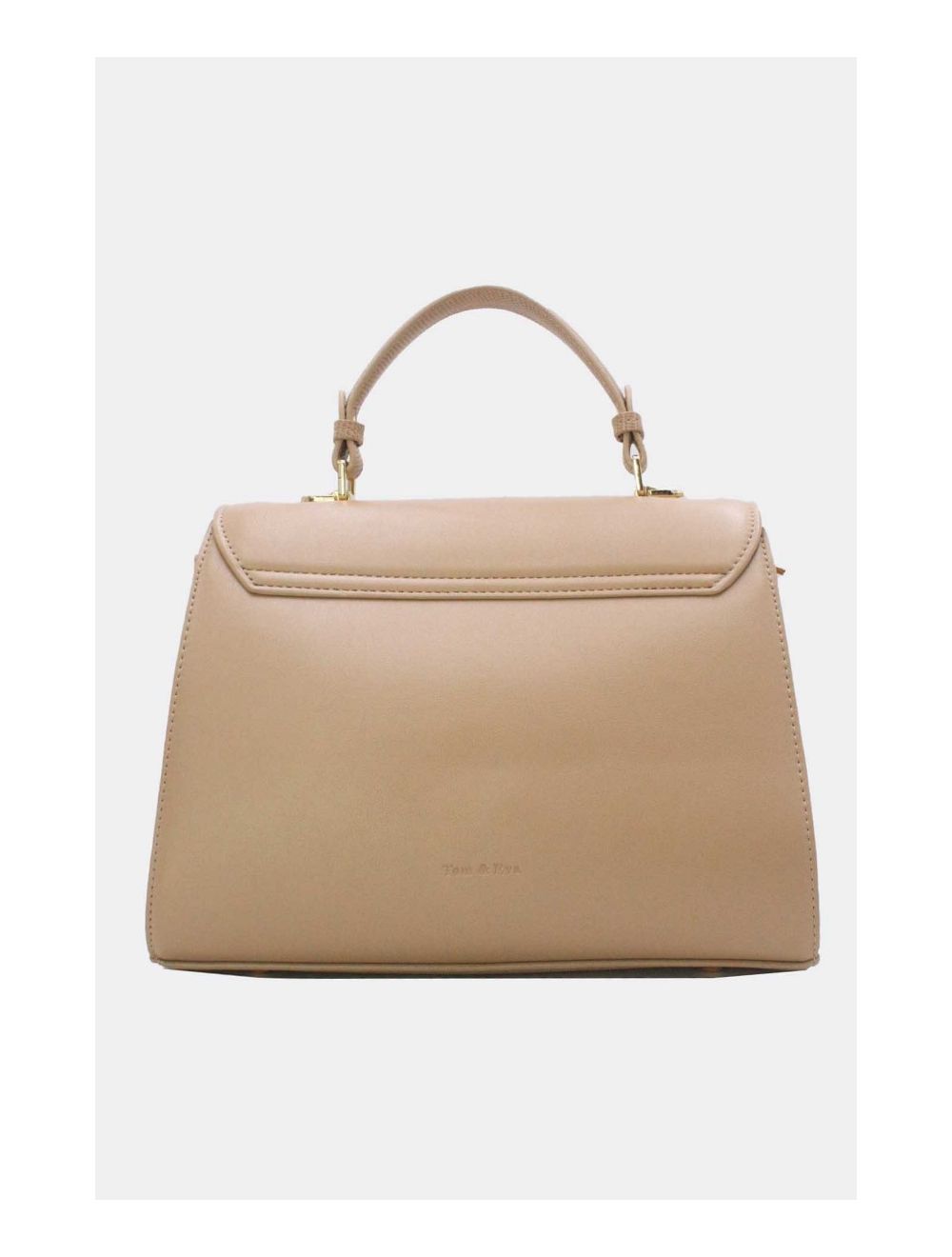 Tom&eva Sac à Main Avec Bordure Effet Serpent-24B-5887-Abricot