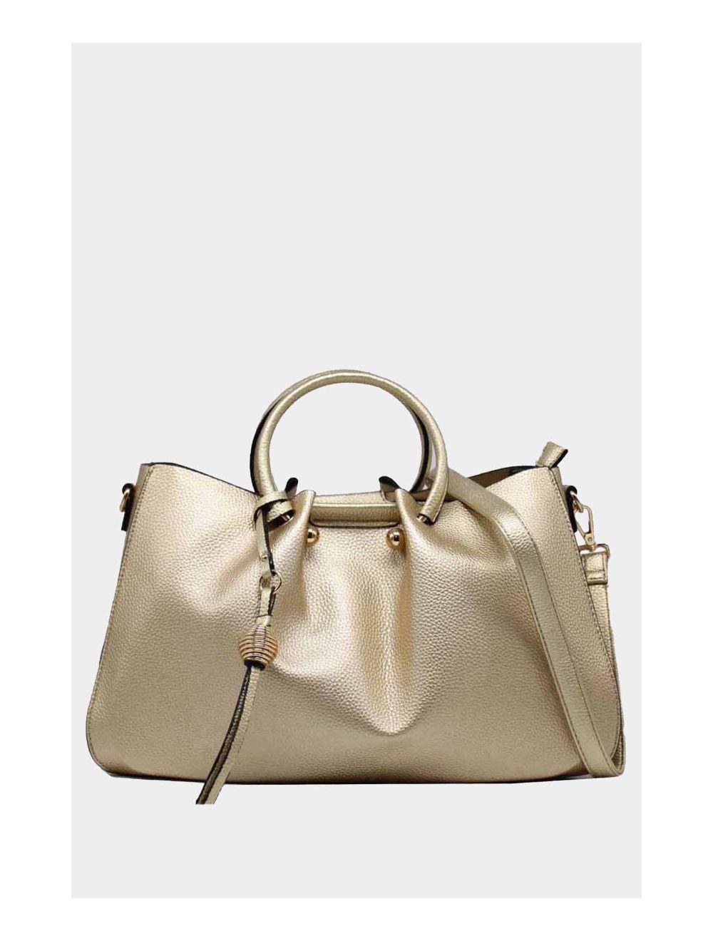 tom&eva Sac à main avec Pendentif et Anse Rond-6719-Doré