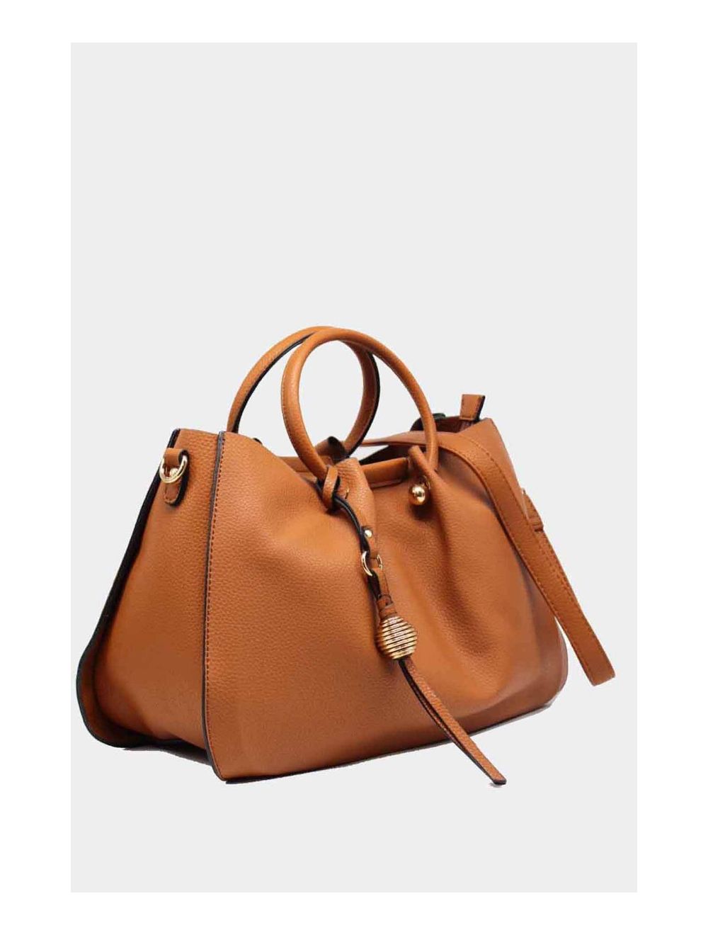 Tom&eva Sac à Main Avec Pendentif Et Anse Rond-6719-Marron