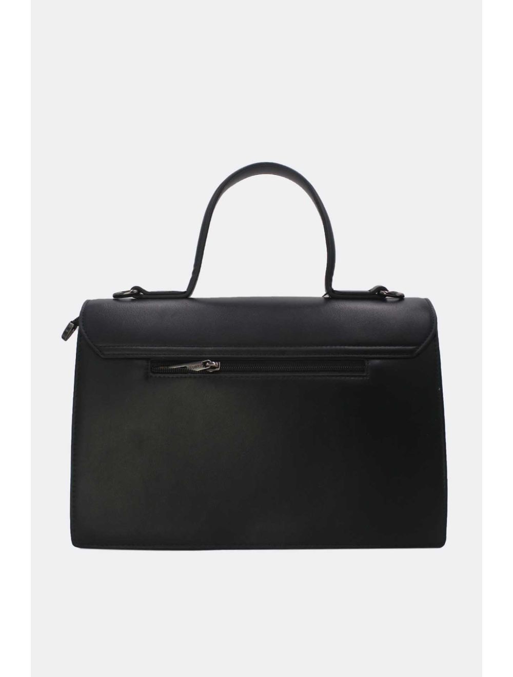 Tom&eva Sac à Main Bicolore Classique 24B-6114-Noir