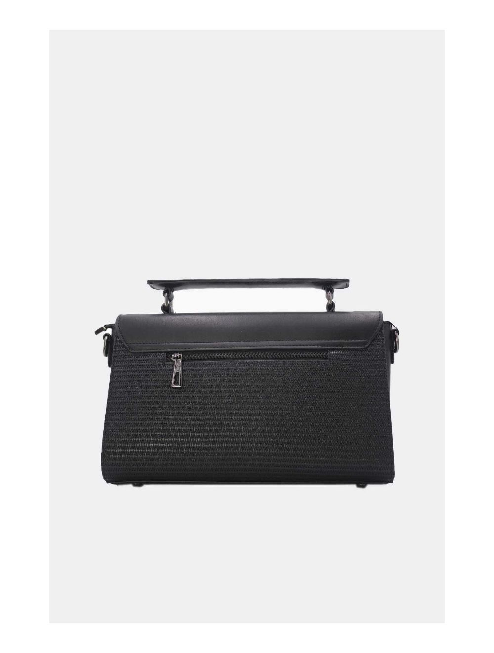 Tom&eva Sac à Main Bicolores à Serrure 24B-6007-Noir