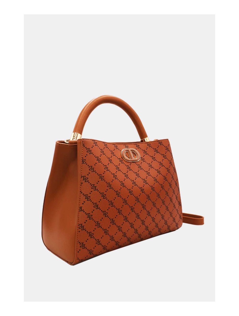 Tom&eva Sac à Main Biface Embossé 6746A-Marron Foncé