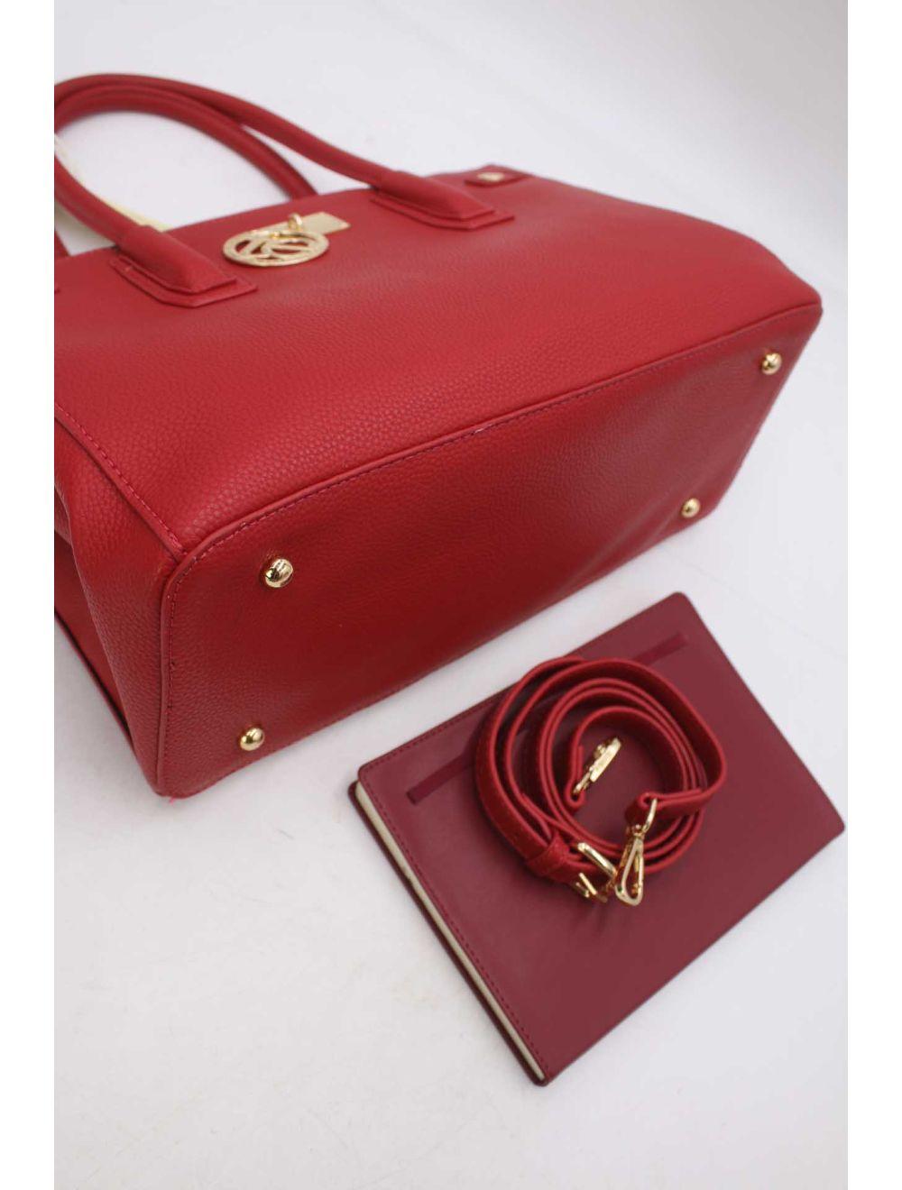 tom&eva Sac à Main Cabas Multi-compartiments-8004-Rouge