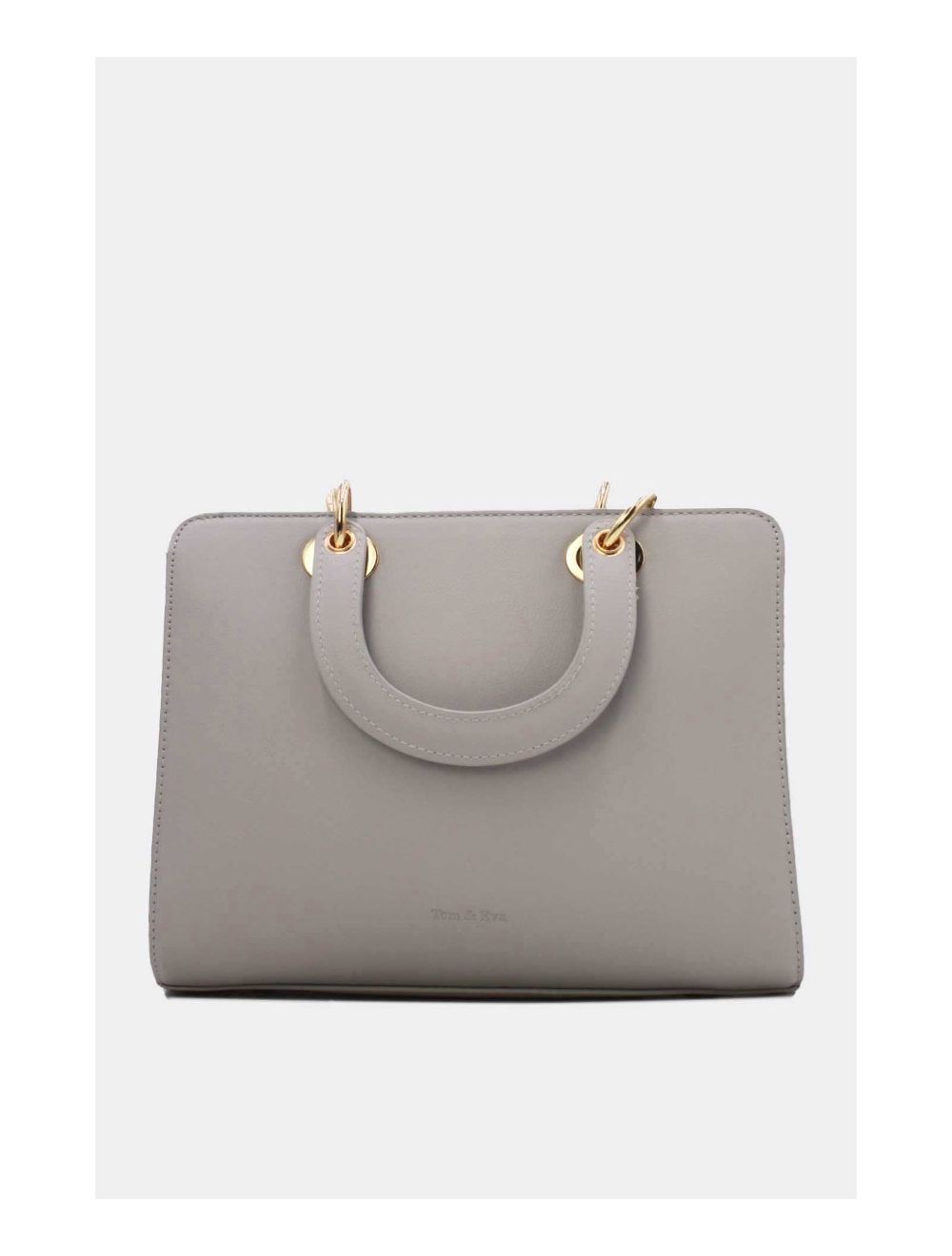 Tom&eva Sac à Main Carré Brodé Lettre 24B-5888-L.Gris