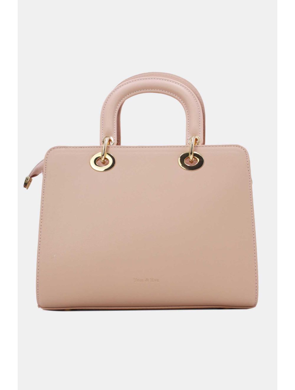 Tom&eva Sac à Main Carré Brodé Lettre 24B-5888-L.Rose