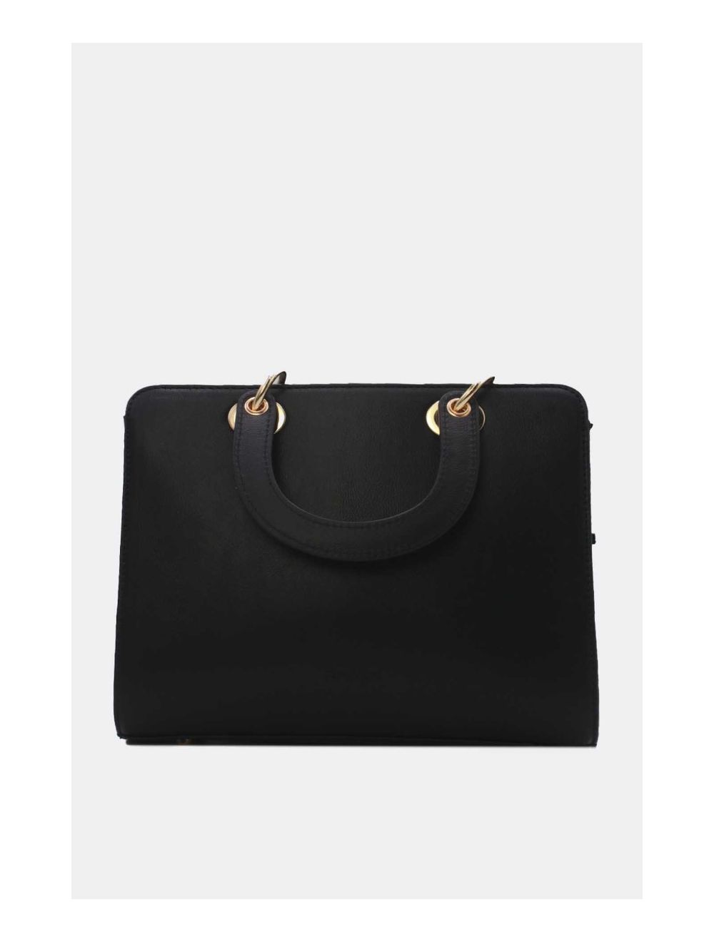 Tom&eva Sac à Main Carré Brodé Lettre 24B-5888-Noir