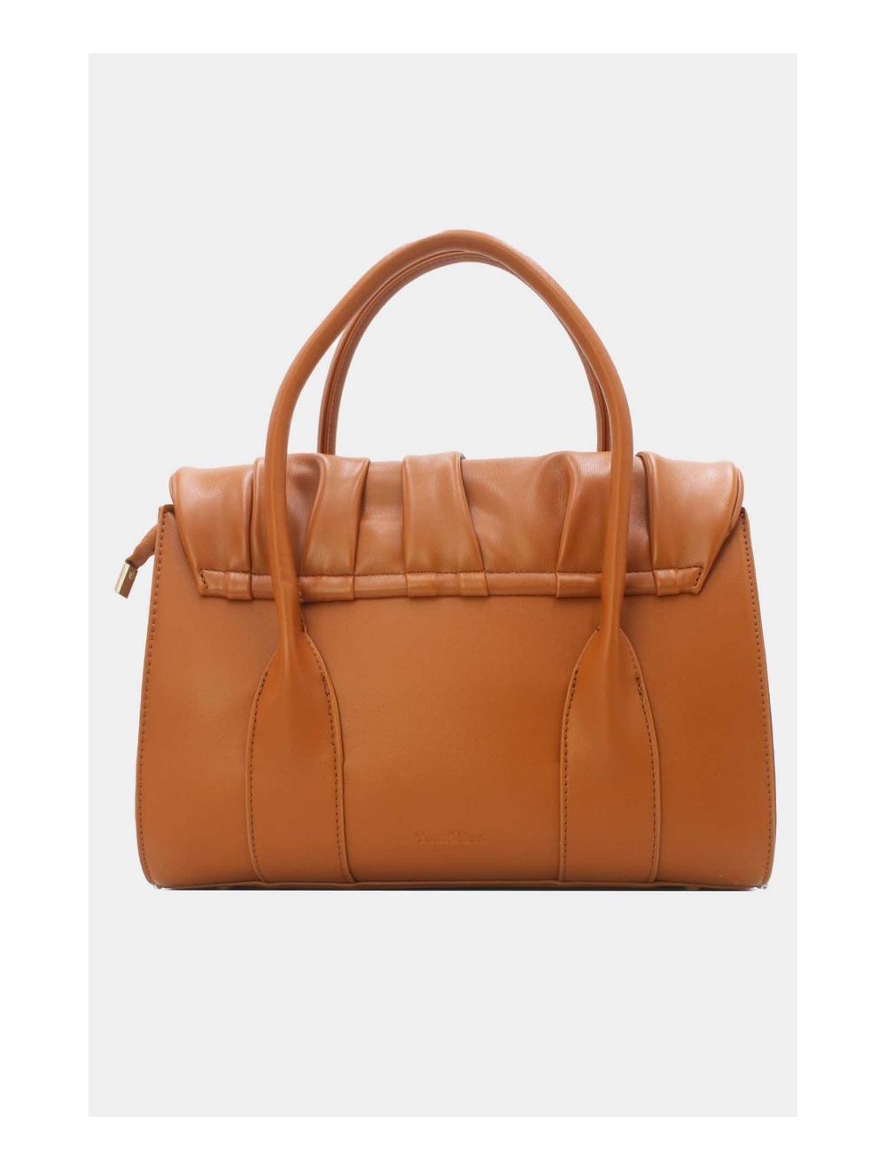 Tom&eva Sac à Main Chic à Rabat Ruché 24B-5854-Marron