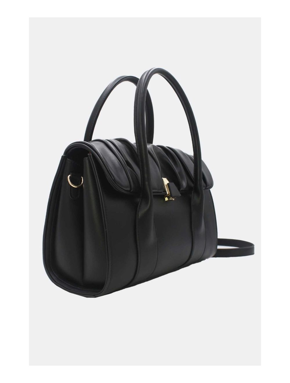 Tom&eva Sac à Main Chic à Rabat Ruché 24B-5854-Noir