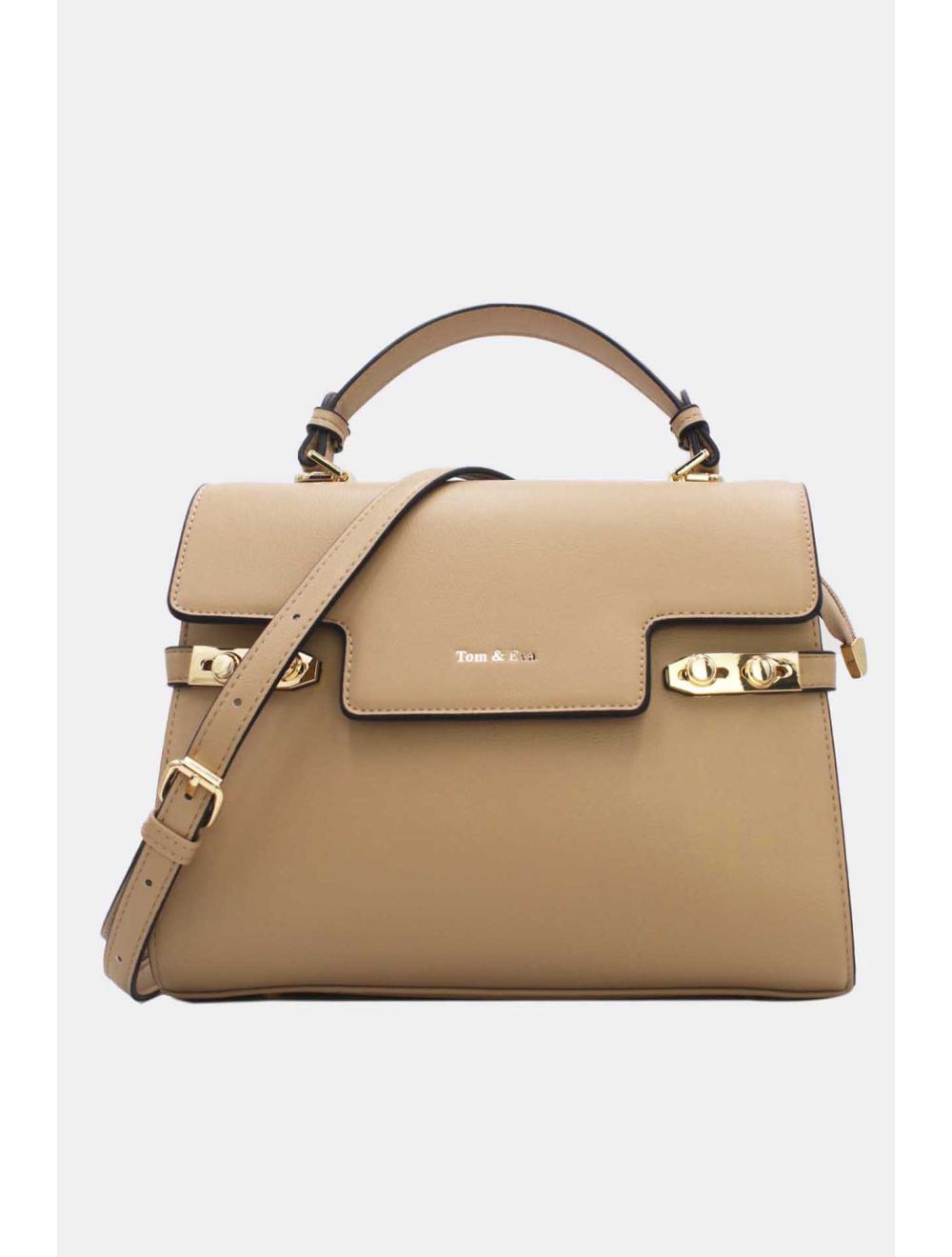 Tom&eva Sac à Main Chic Bicolore Réassort-21B-5180-Abricot