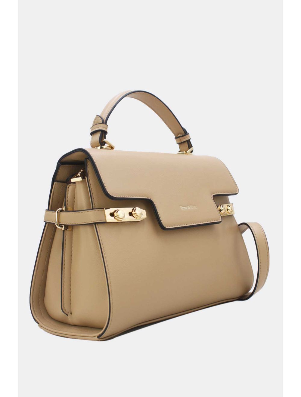 Tom&eva Sac à Main Chic Bicolore Réassort-21B-5180-Abricot