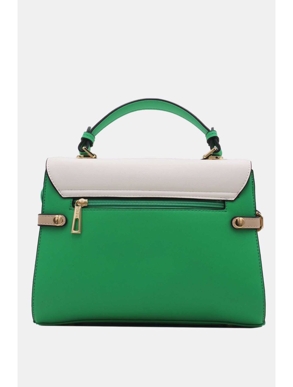 Tom&eva Sac à Main Chic Bicolore Réassort-21B-5180-Green/White
