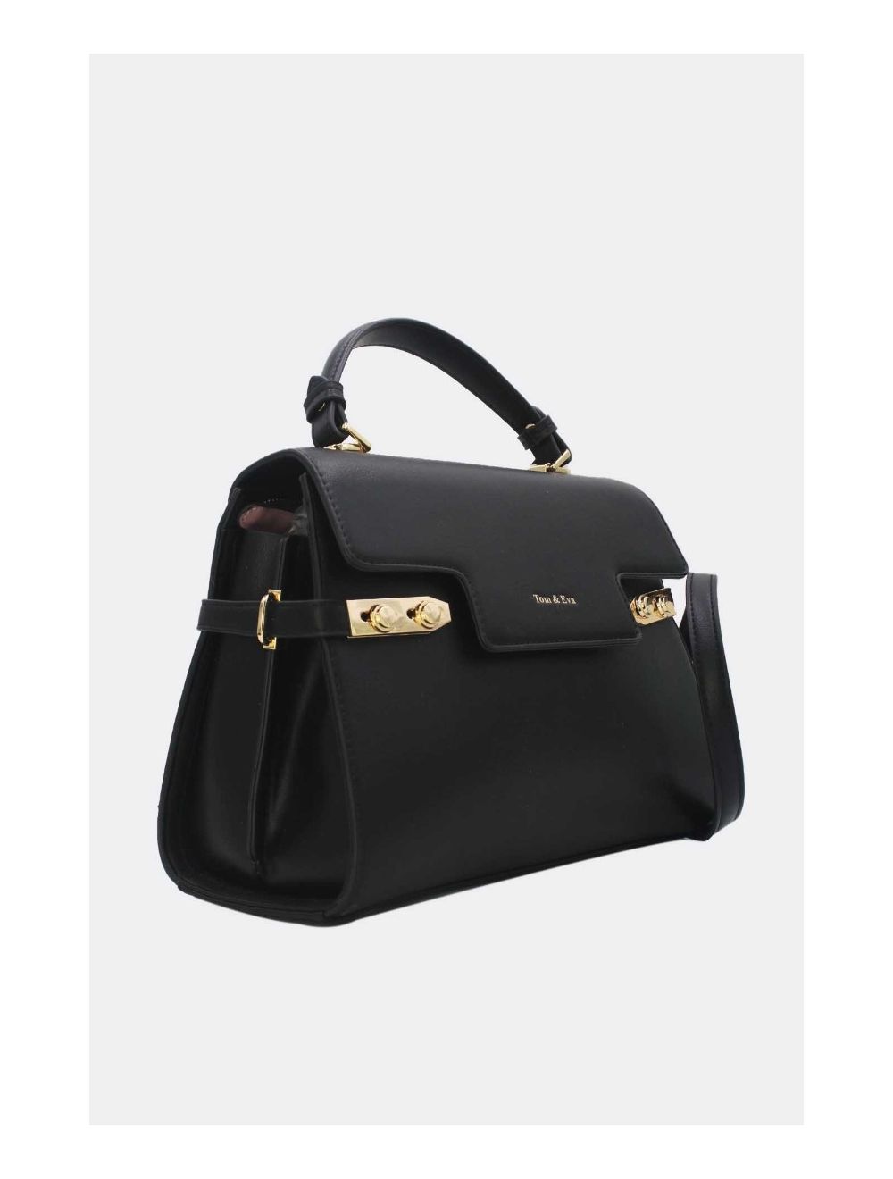 Tom&eva Sac à Main Chic Bicolore Réassort-21B-5180-Noir