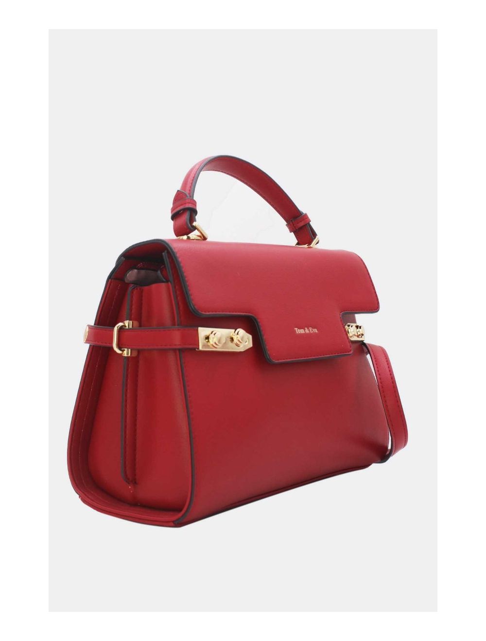 Tom&eva Sac à Main Chic Bicolore Réassort-21B-5180-Rouge