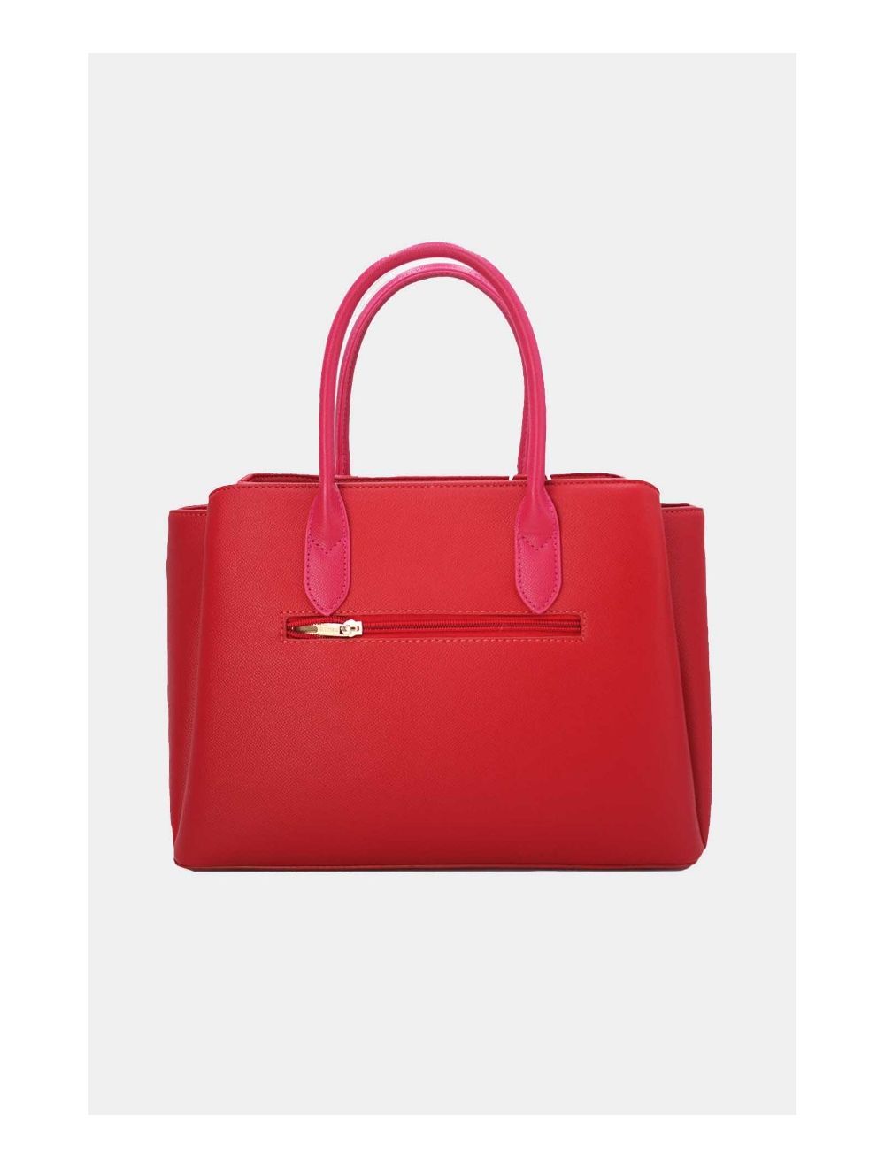 Tom&eva Sac à Main Chic Bicolores 24B-5959-Burgundy/Rose