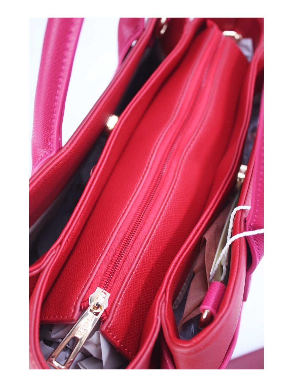 tom&eva Sac à Main Chic Bicolores 24B-5959-Burgundy/Rose