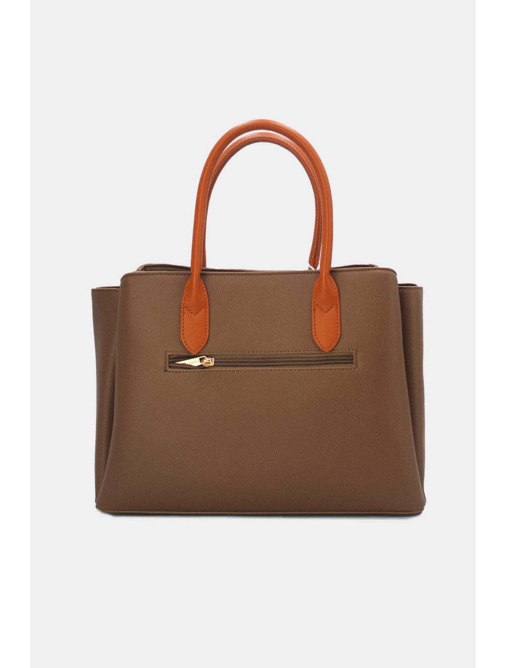 Tom&eva Sac à Main Chic Bicolores 24B-5959-Coffee/Brown