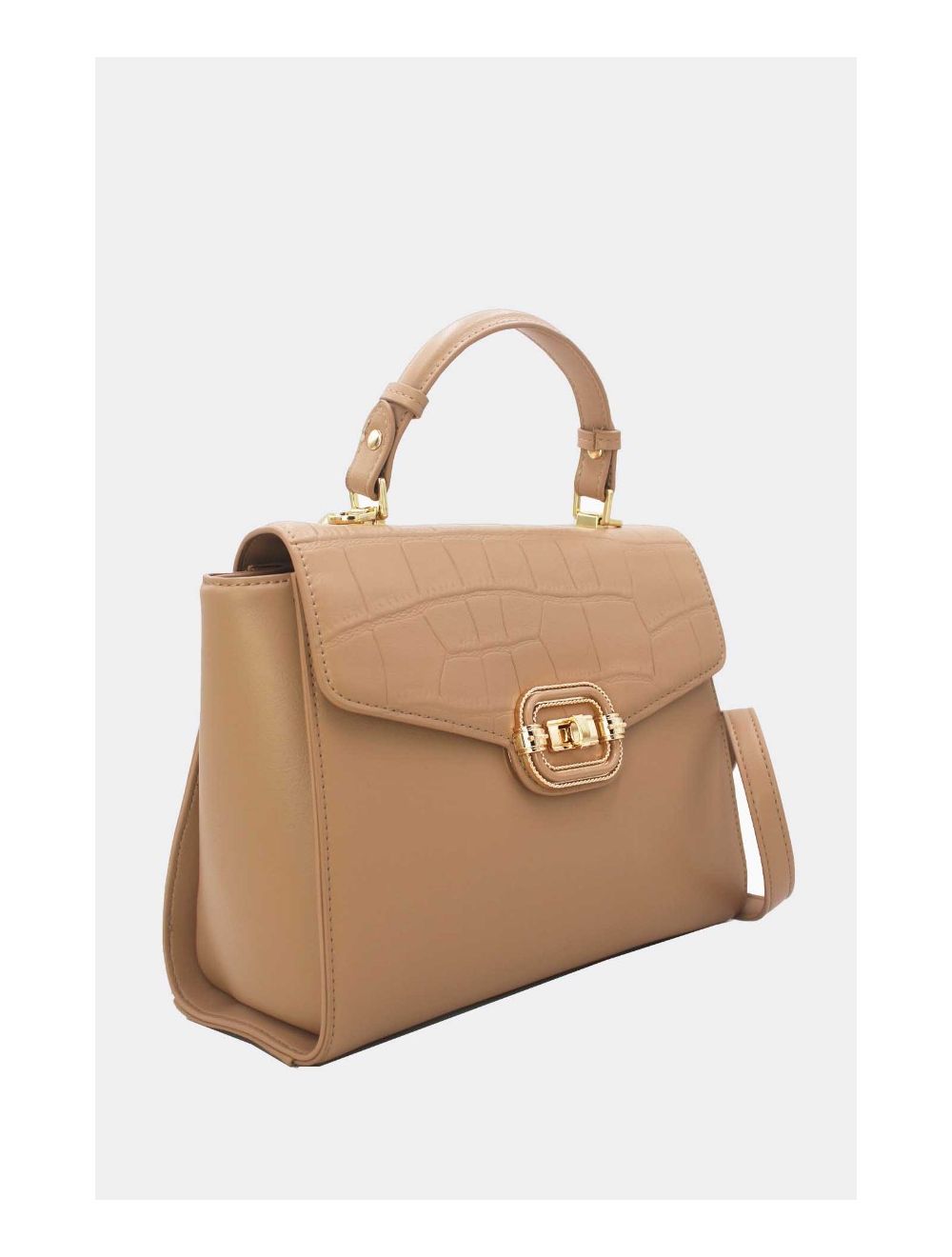 Tom&eva Sac à Main Classique Effet Croco 24B-5890-Kaki