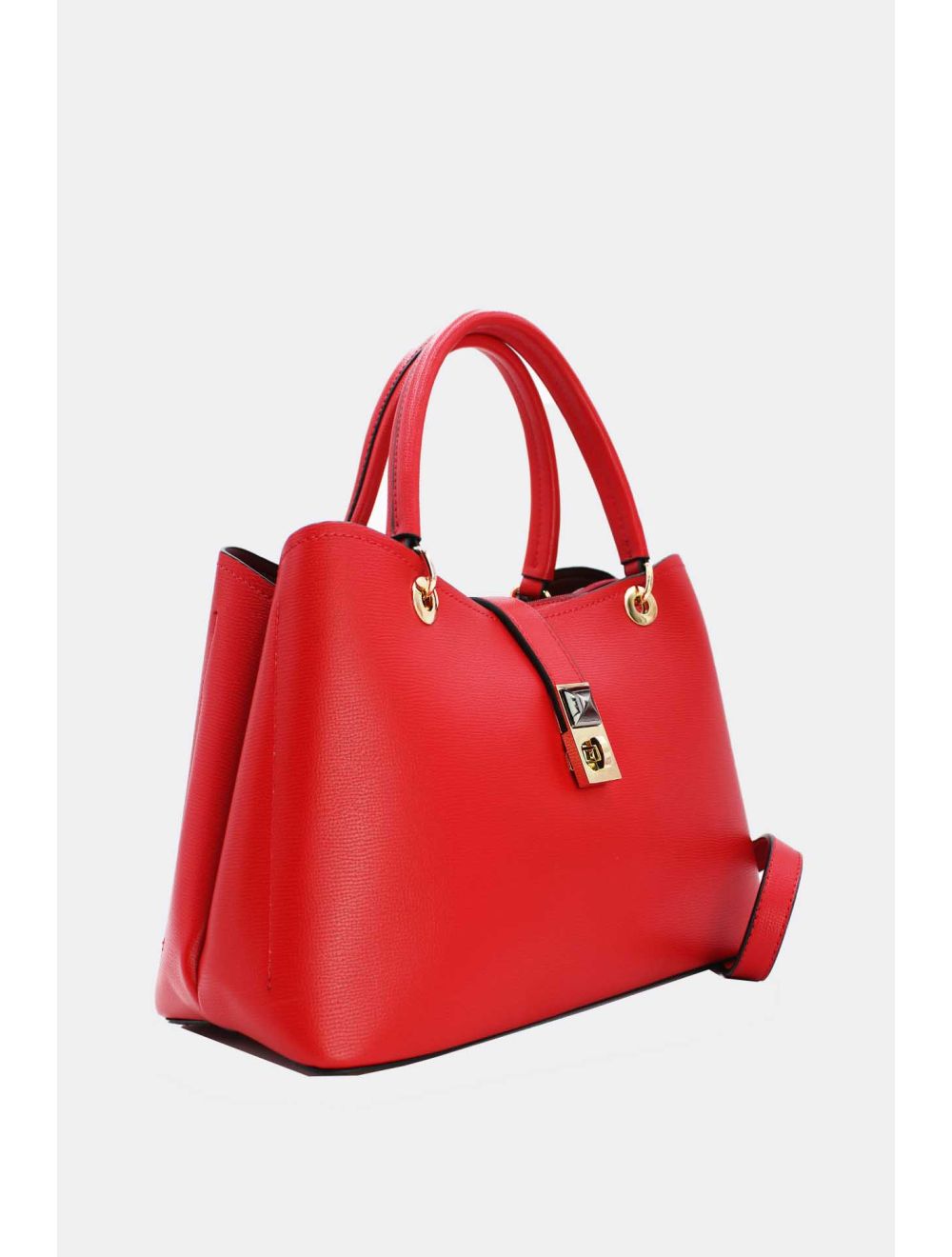 Tom&eva Sac à Main Classique Fermoir Avec Languette-6840-Rouge