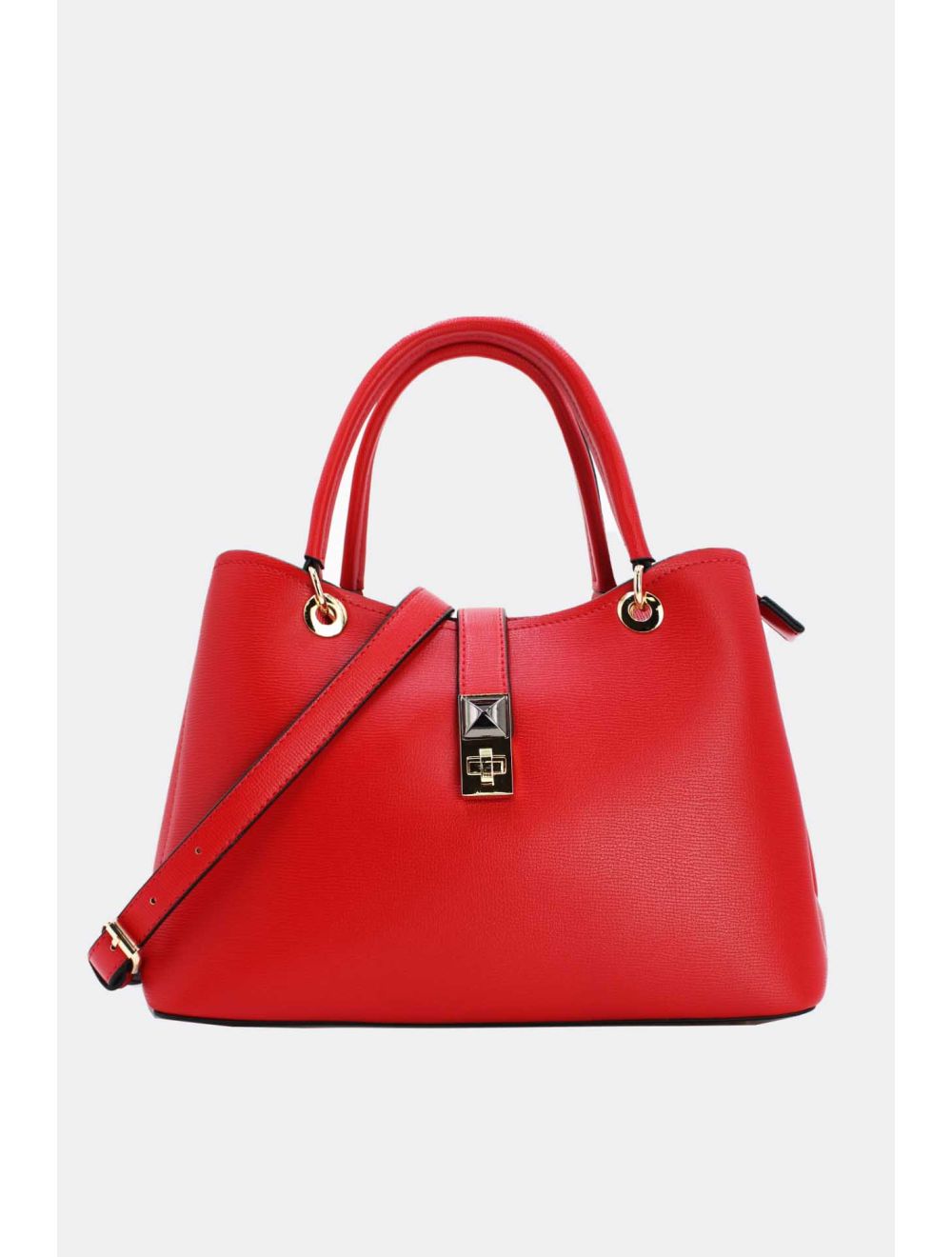 Tom&eva Sac à Main Classique Fermoir Avec Languette-6840-Rouge