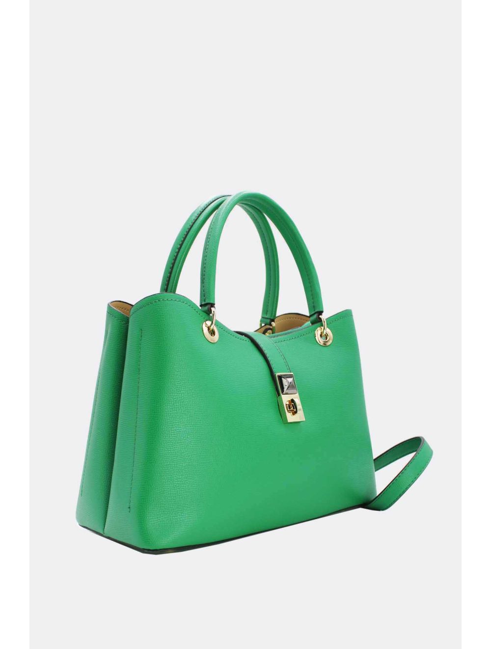 Tom&eva Sac à Main Classique Fermoir Avec Languette-6840-Vert
