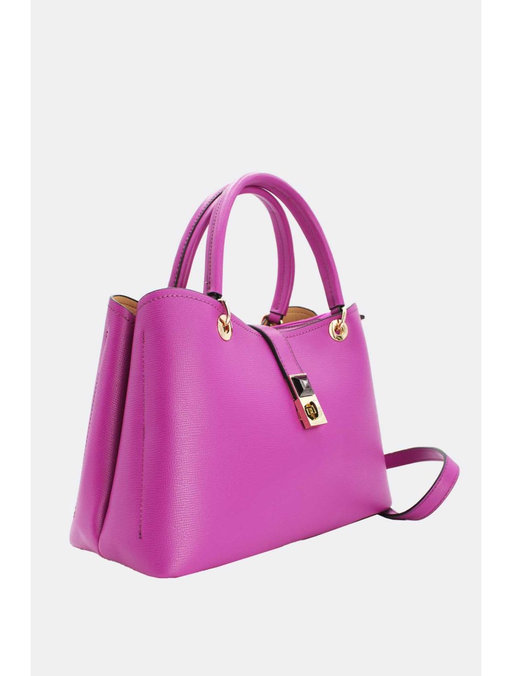 Tom&eva Sac à Main Classique Fermoir Avec Languette-6840-Violet