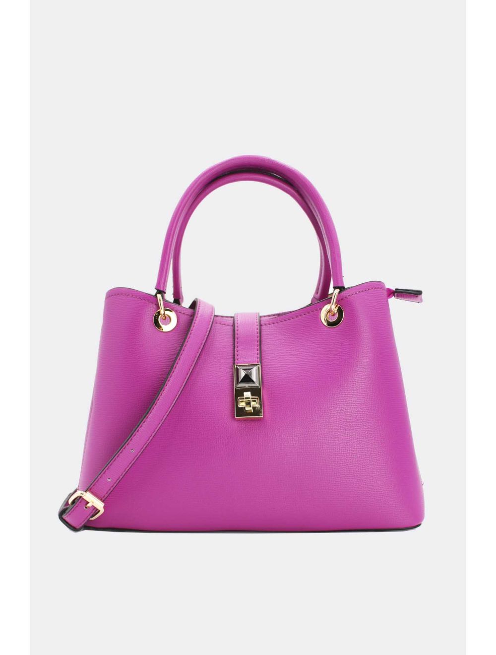 tom&eva Sac à Main Classique Fermoir Avec Languette-6840-Violet