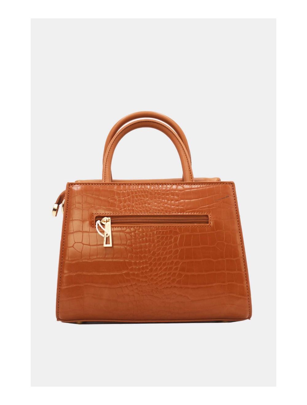 Tom&eva Sac à Main Croco Medium Chic Et Vintage 23B-5839-Marron