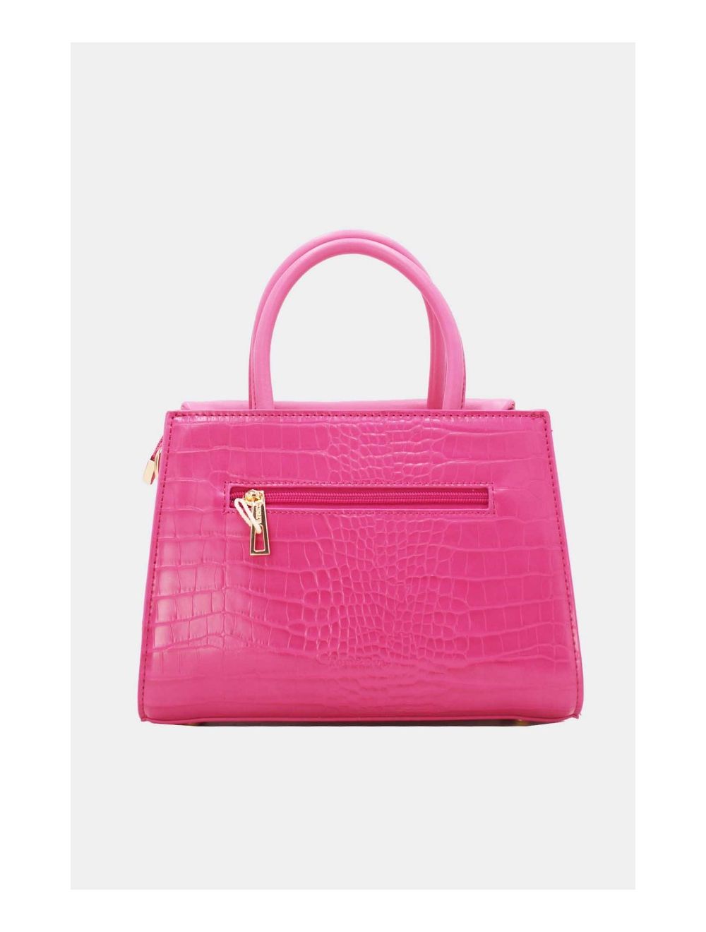 Tom&eva Sac à Main Croco Medium Chic Et Vintage 23B-5839-Rose