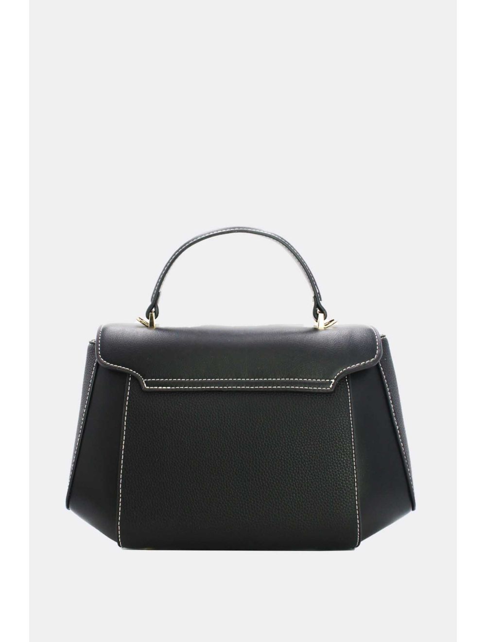 Tom&eva Sac à Main D'épissage En Relief Litchi-6907-Noir