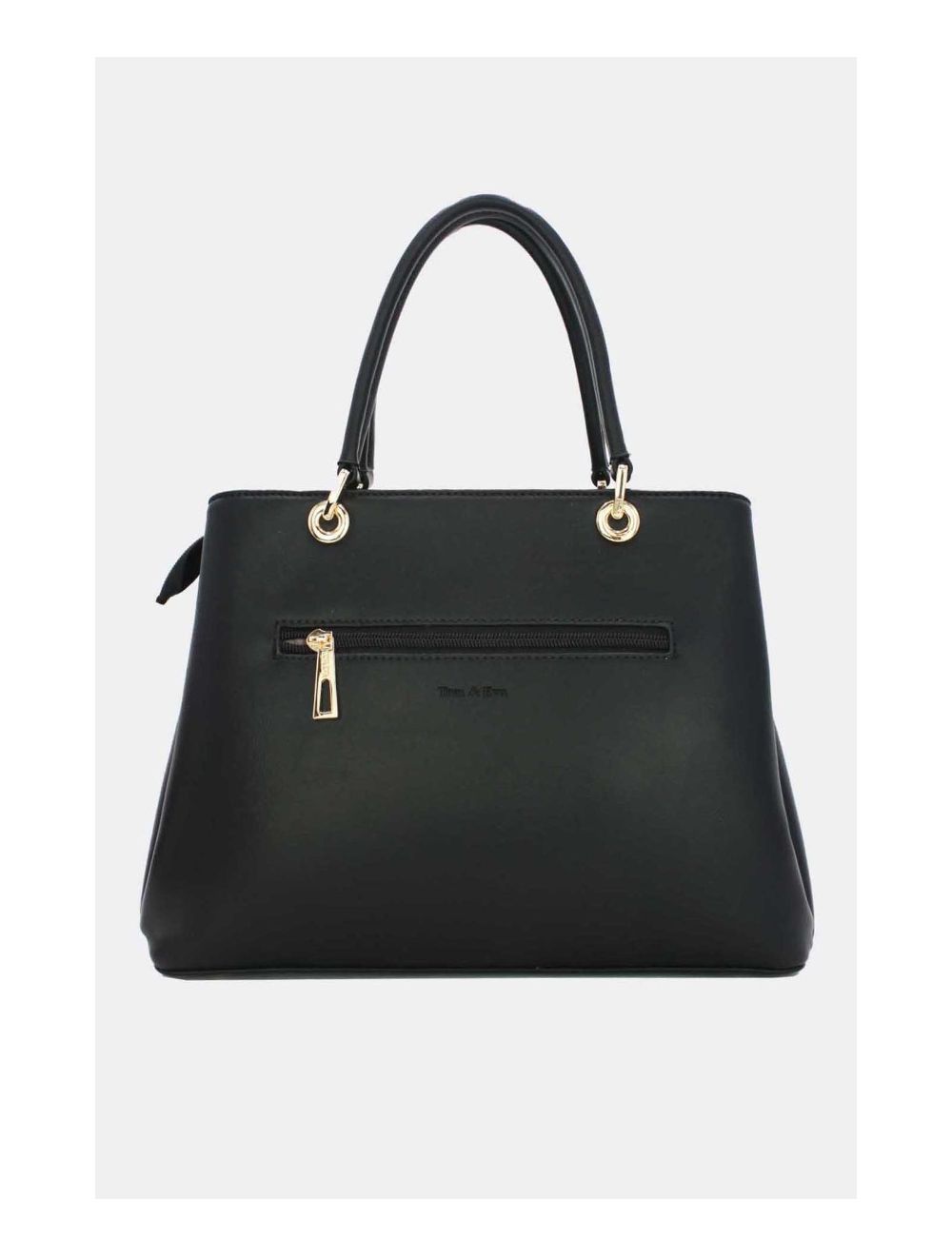 Tom&eva Sac à Main Décoré Des Demi-lunes-22B-5532-Black