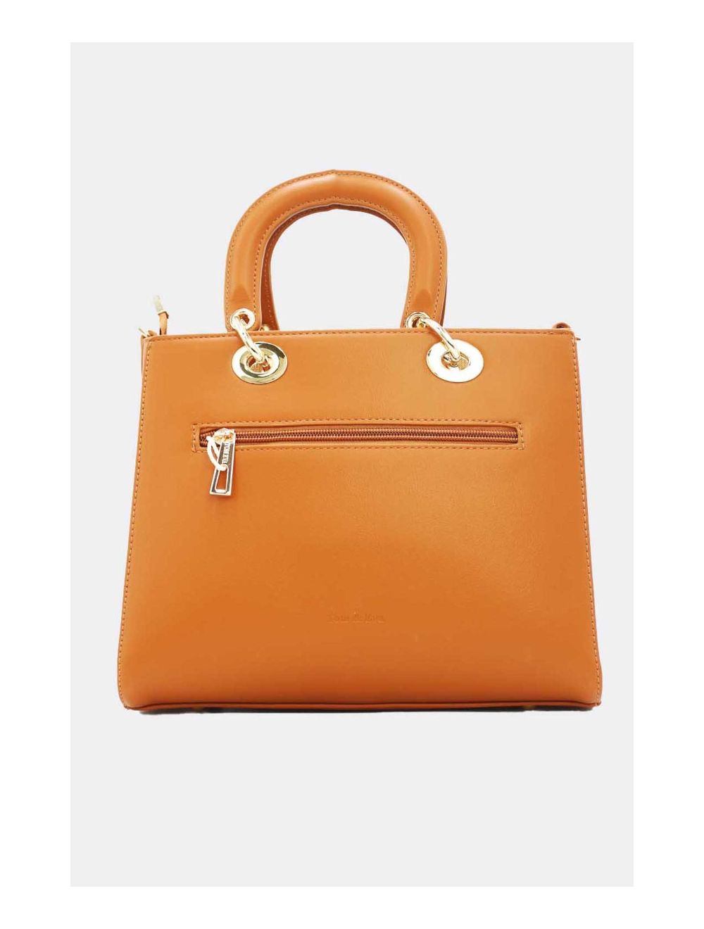 Tom&eva Sac à Main Décoré Des Losanges-22B-5675-Marron