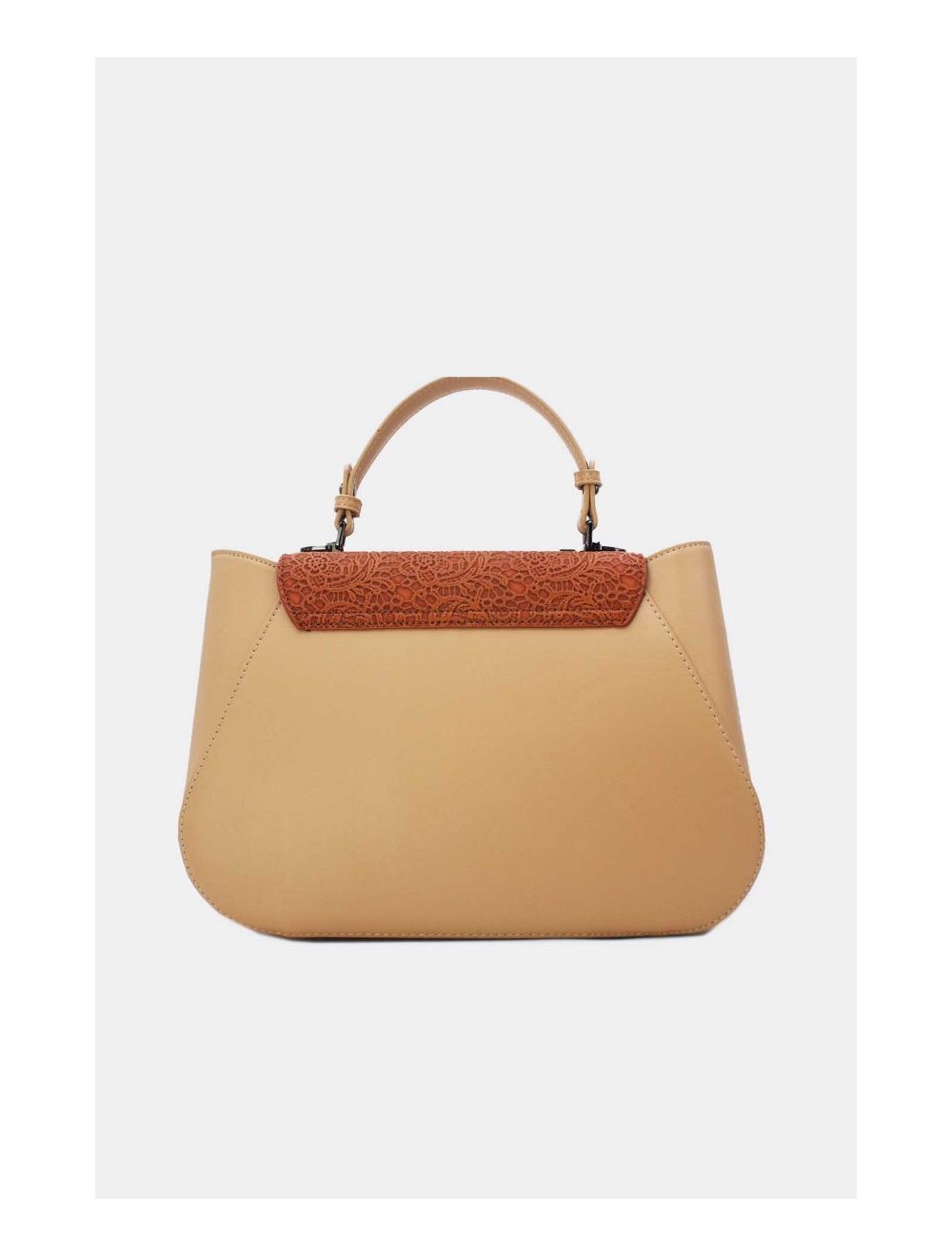 Tom&eva Sac à Main Effet Broderie Florale 24B-6102-Apricot
