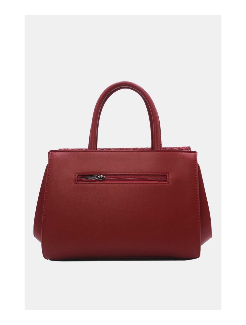 Tom&eva Sac à Main Effet Broderie Florale 24B-6112-Burgundy