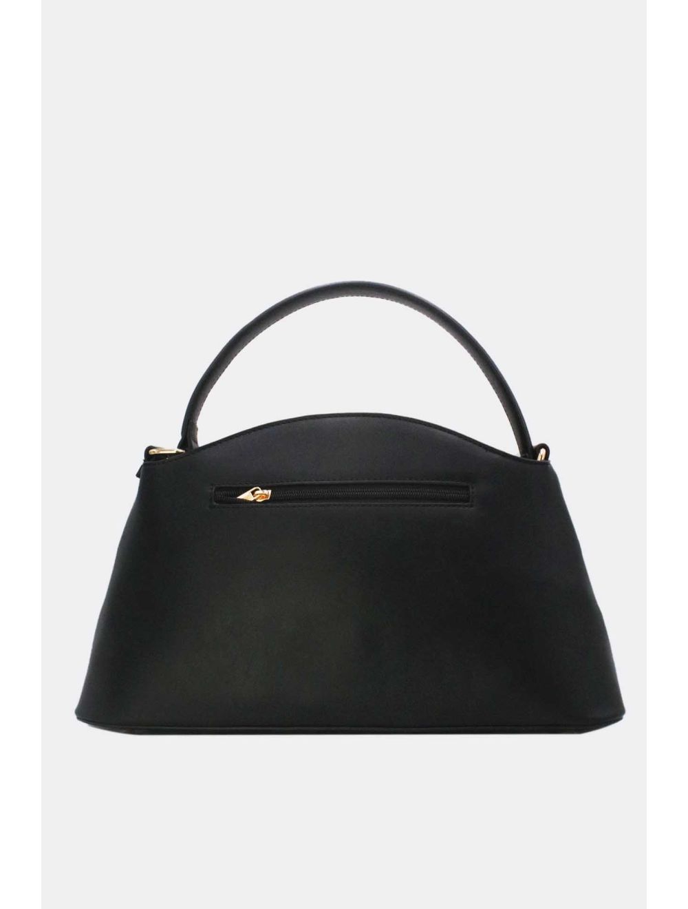 Tom&eva Sac à Main Effet Cuir Lisse Bicolore 24B-5862-Noir