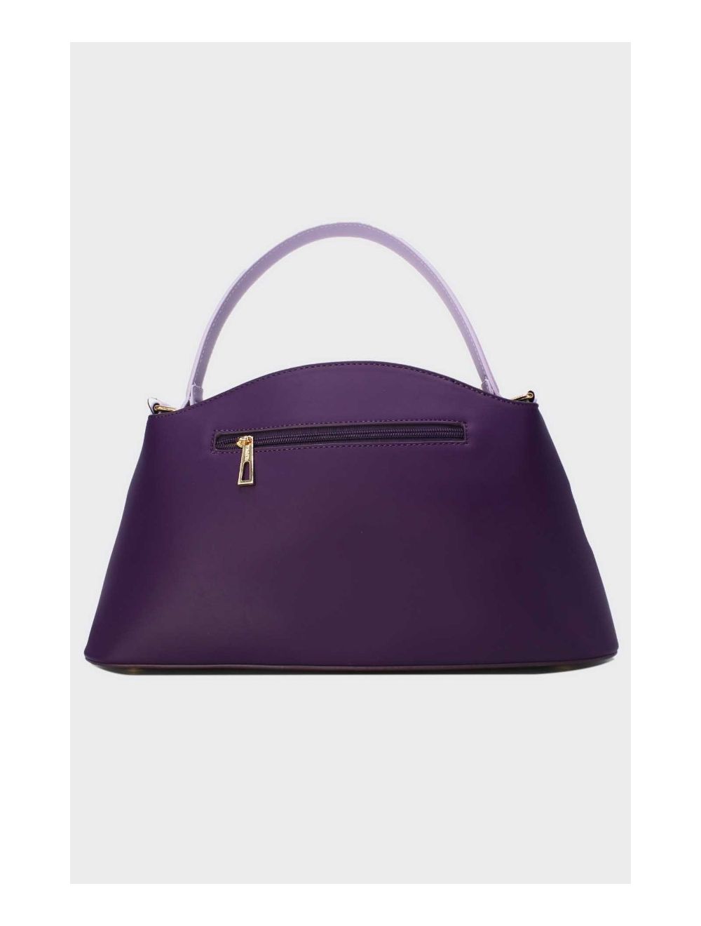 Tom&eva Sac à Main Effet Cuir Lisse Bicolore 24B-5862-Purple/L.Purple