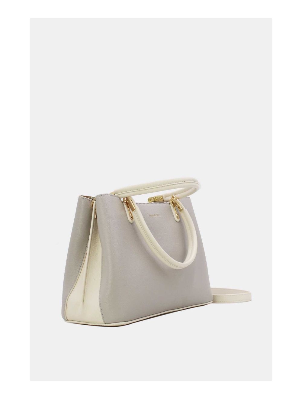 Tom&eva Sac à Main Effet Cuir Minimaliste 24B-6079-Gris