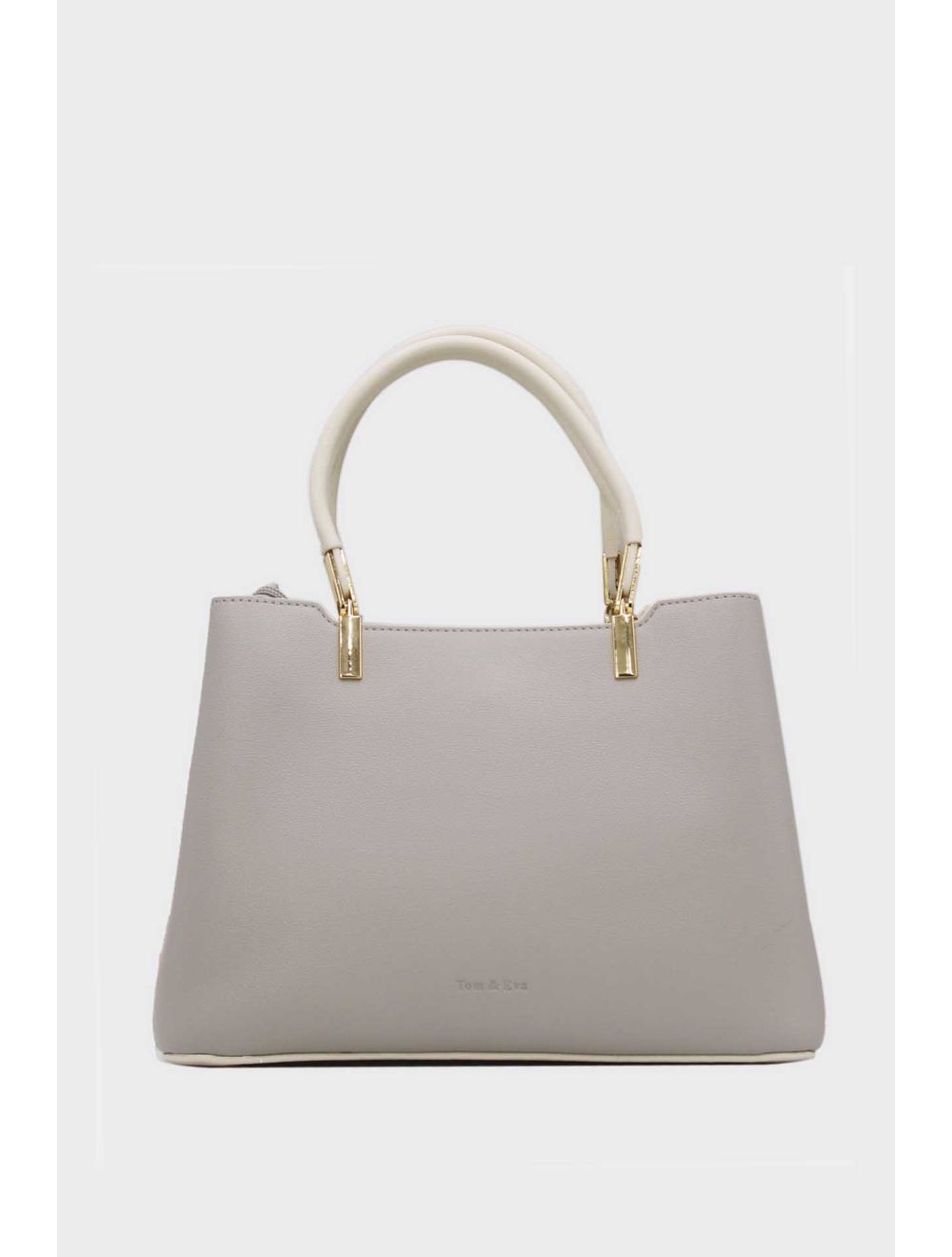 Tom&eva Sac à Main Effet Cuir Minimaliste 24B-6079-Gris