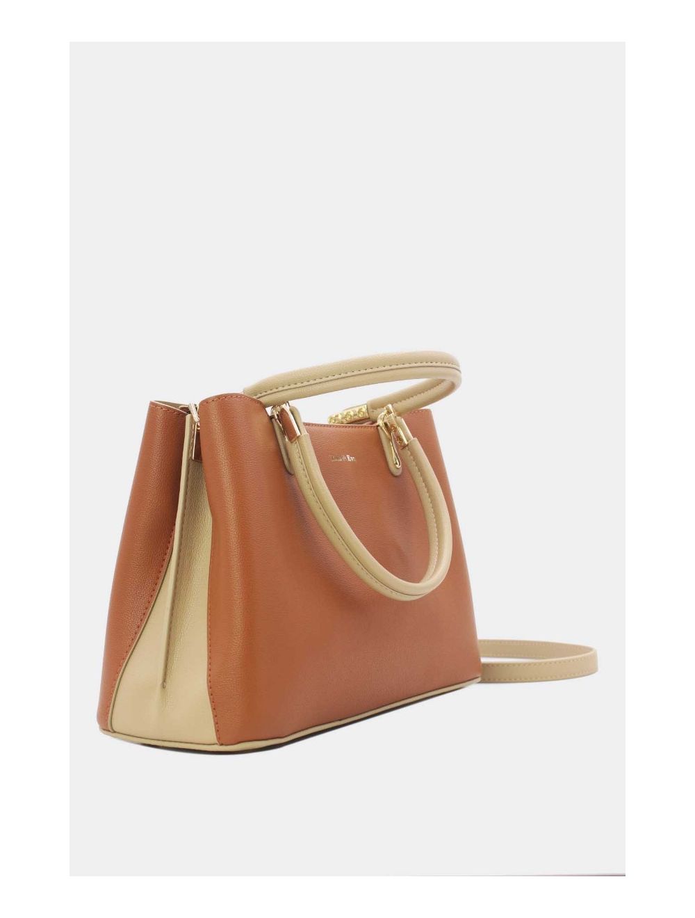 Tom&eva Sac à Main Effet Cuir Minimaliste 24B-6079-Marron