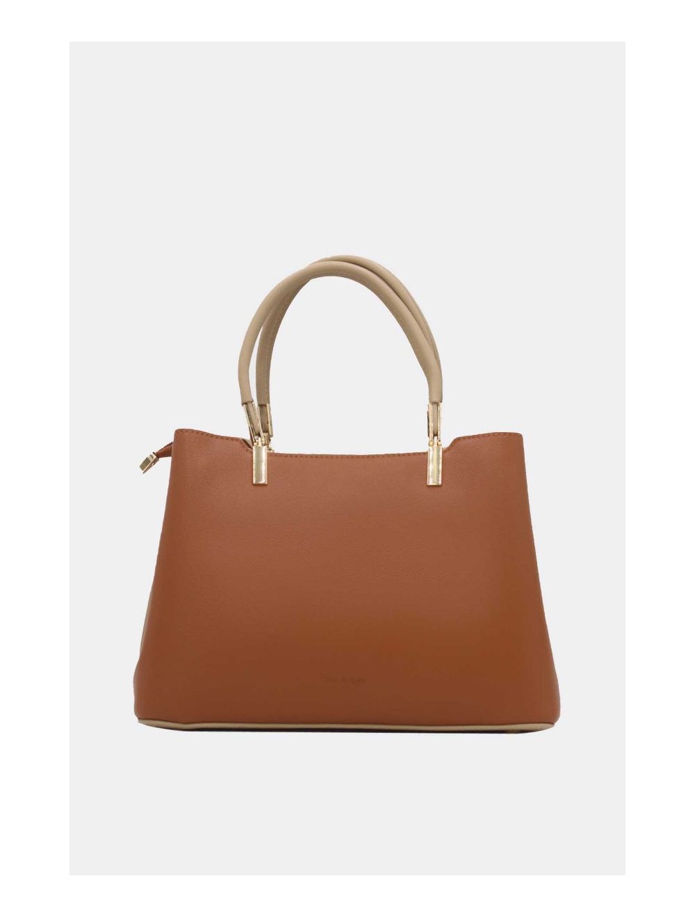 Tom&eva Sac à Main Effet Cuir Minimaliste 24B-6079-Marron