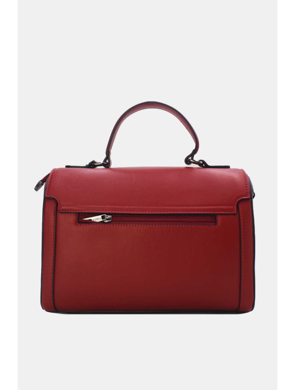 Tom&eva Sac à Main Effet Osier Tressé 24B-6033-Burgundy