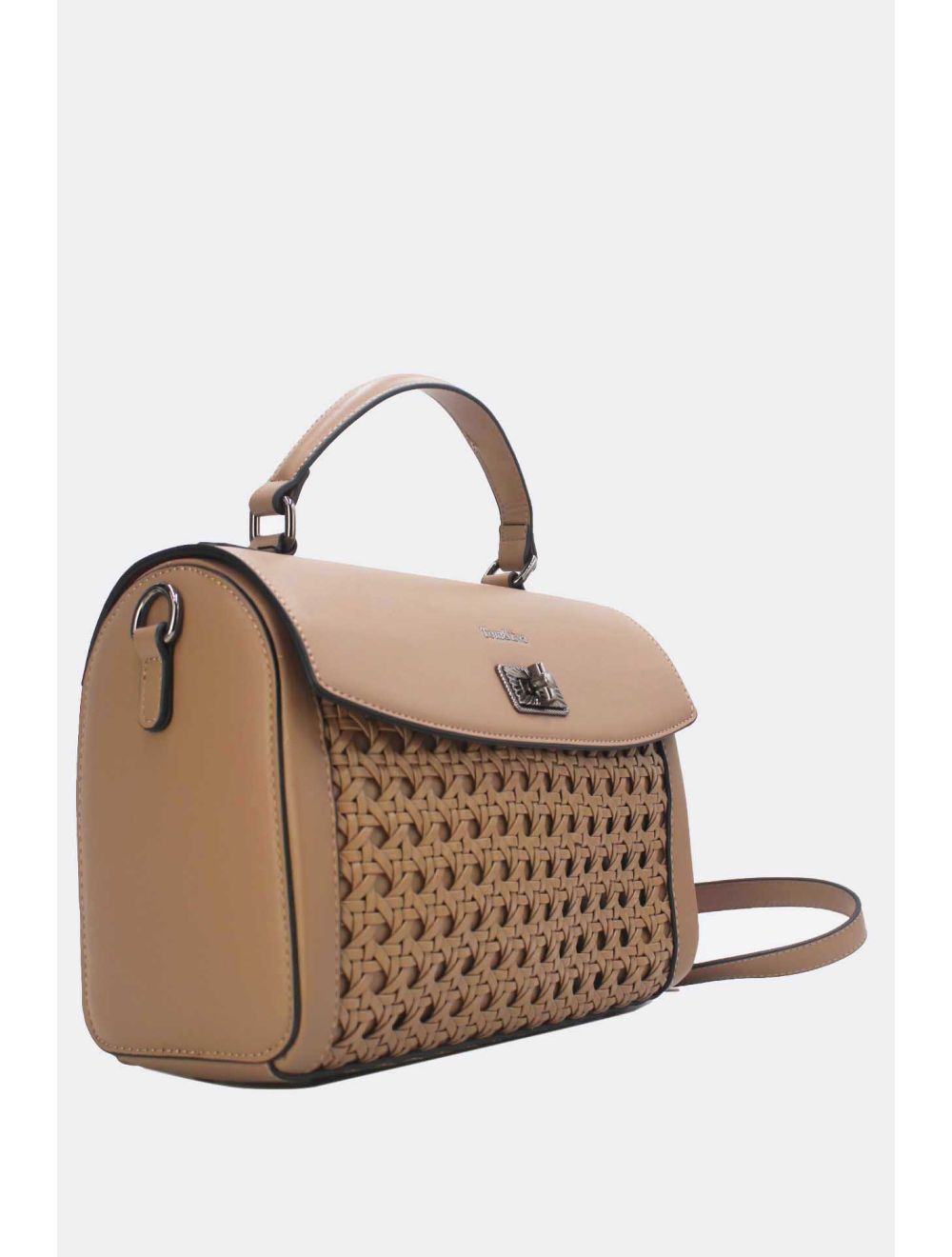 Tom&eva Sac à Main Effet Osier Tressé 24B-6033-Kaki