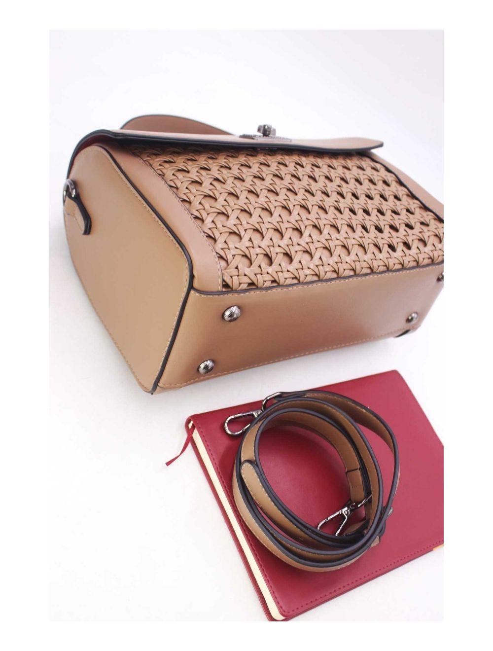 tom&eva Sac à Main Effet Osier Tressé 24B-6033-Kaki