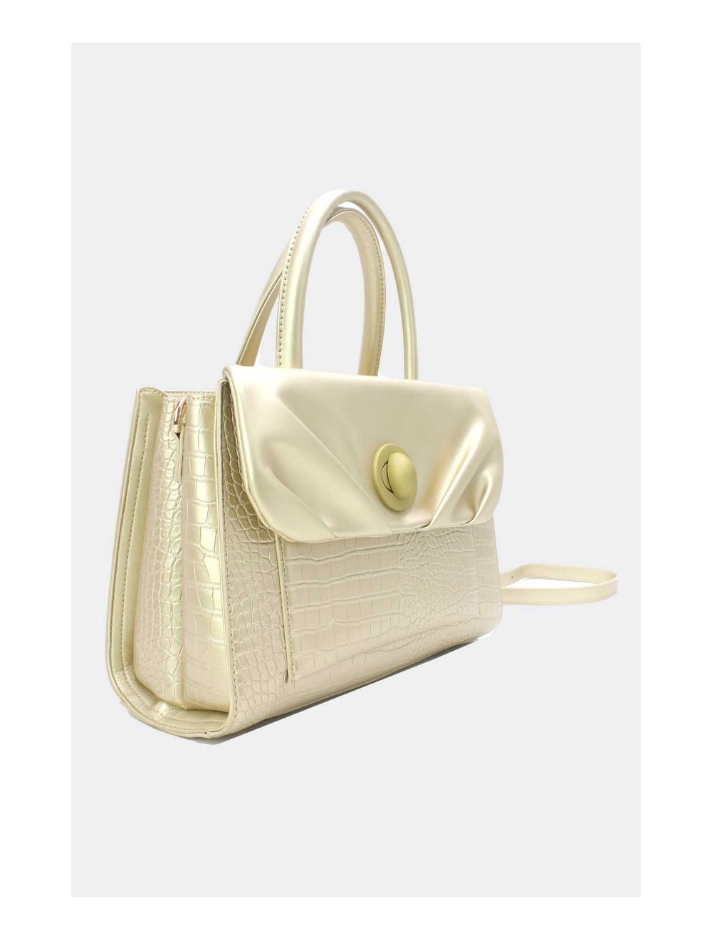 Tom&eva Sac à Main Effet Python Chic Et Vintage 24B-5898-Doré