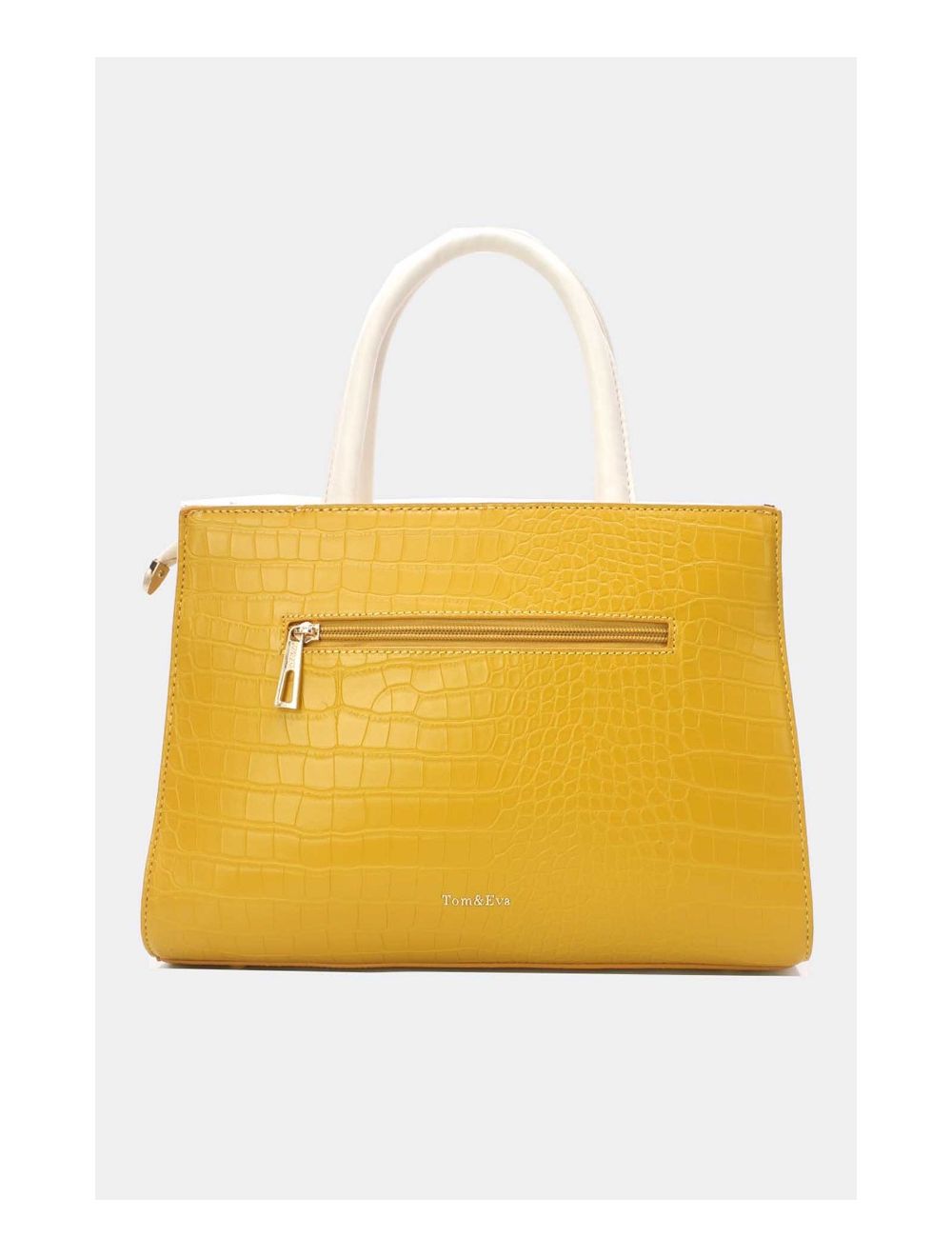 Tom&eva Sac à Main Effet Python Chic Et Vintage 24B-5898-Jaune